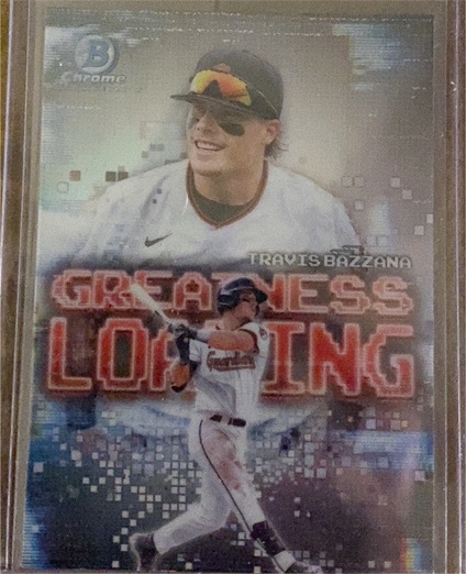 2025 Bowman Chrome #GL-8 Travis Bazzana Greatness Loading — front