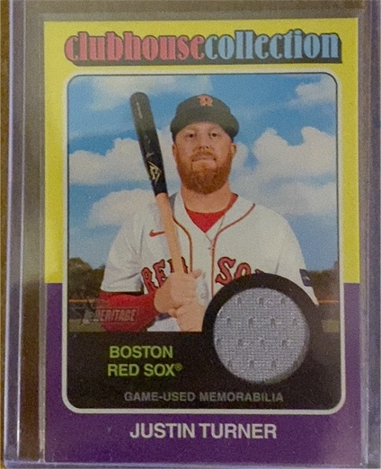2024 Topps Heritage Clubhouse Collection #CCR-JT Justin Turner — front