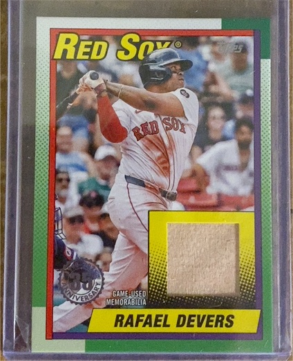 2025 Topps Series 1 1990 Topps Baseball Relics #T90R-RD Rafael Devers — front