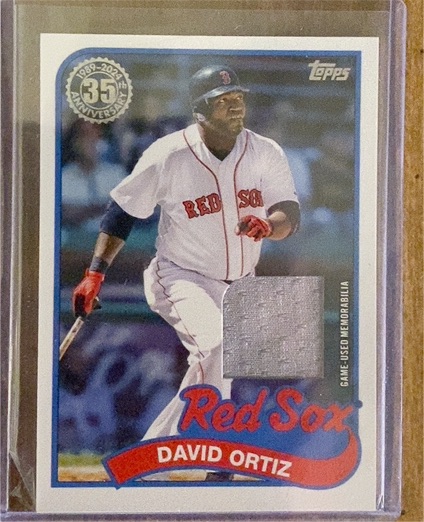 2024 Topps Update 1989 Topps Baseball Relic #89RU-DO David Ortiz — front