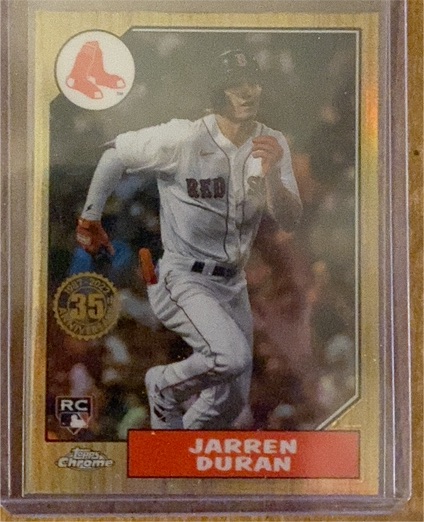 2022 Topps Chrome 1987 Topps Baseball 35th Anniversary #87BC-19 Jarren Duran — front