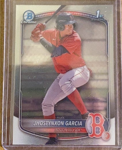 2025 Bowman Chrome #BCP-43 Jhostynxon Garcia — front