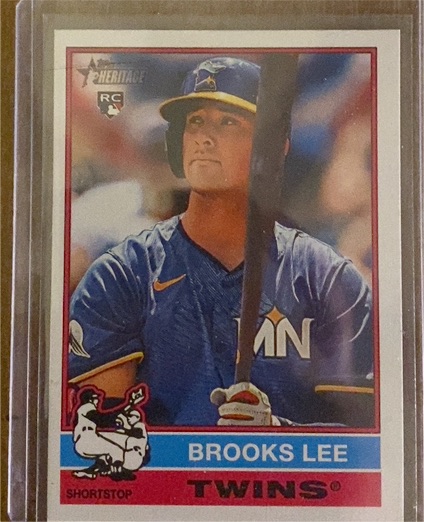 2025 Topps Heritage #63 Brooks Lee — front
