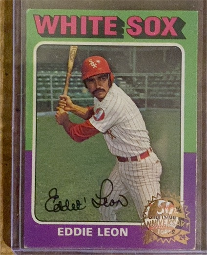 1975 Topps #528 Eddie Leon — front
