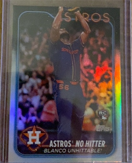 2024 Topps Update #US184 Ronel Blanco Astros No Hitter — front