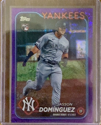 2024 Topps Update #US175 Jasson Dominguez Rookie Debut — front