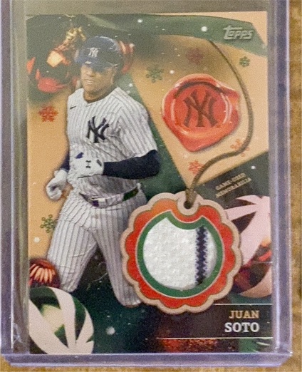 2024 Topps Holiday #RC-JS Juan Soto Relics — front