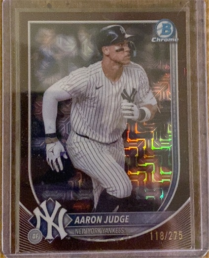 2025 Bowman Chrome #118 Aaron Judge — front