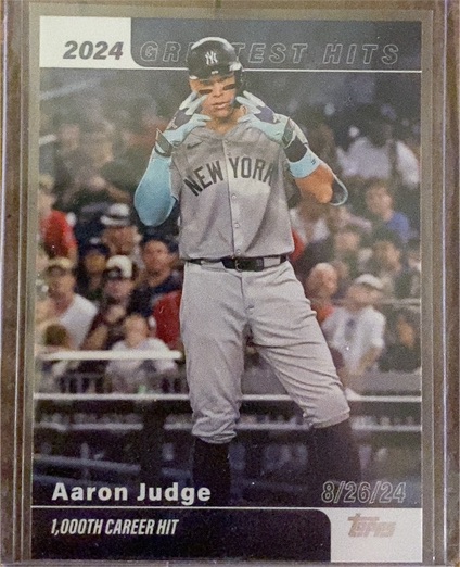 2025 Topps 2024 Greatest Hits #GH-16 Aaron Judge — front