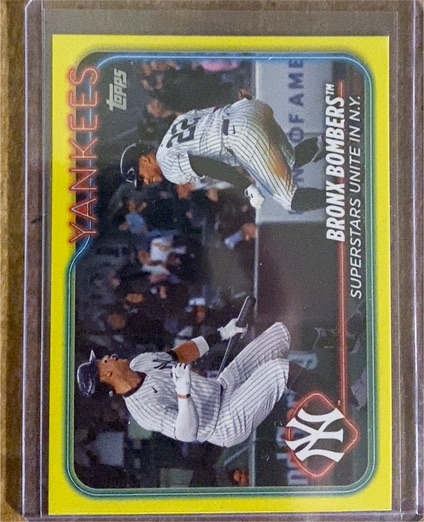 2024 Topps Update #US181 Bronx Bombers Aaron Judge / Juan Soto — front