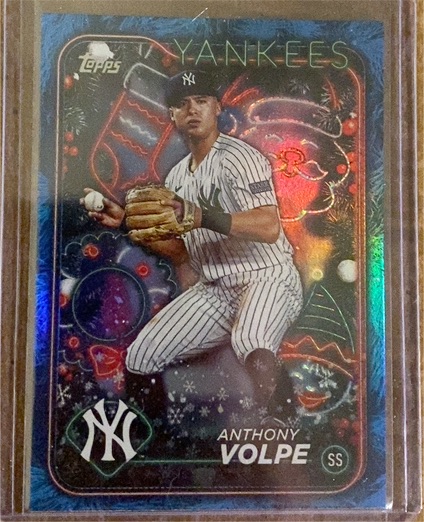 2024 Topps Holiday #H24 Anthony Volpe — front
