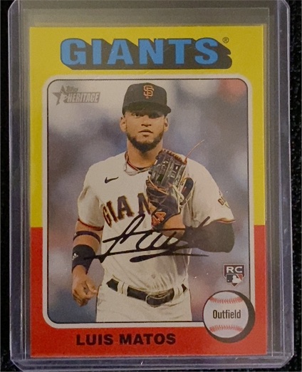 2024 Topps Heritage #101 Luis Matos — front