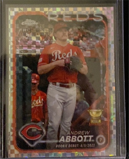 2024 Topps Chrome Update #USC34 Andrew Abbott Rookie Debut — front