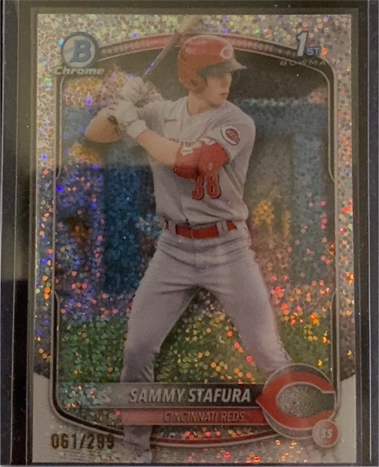 2025 Bowman Chrome #BCP-100 Sammy Stafura — front