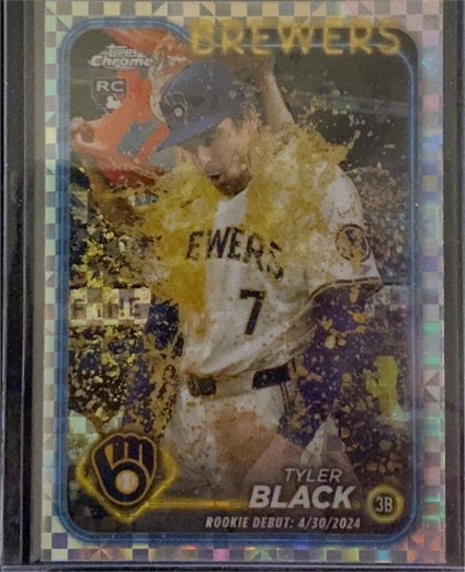 2024 Topps Chrome Update #USC124 Tyler Black Rookie Debut — front