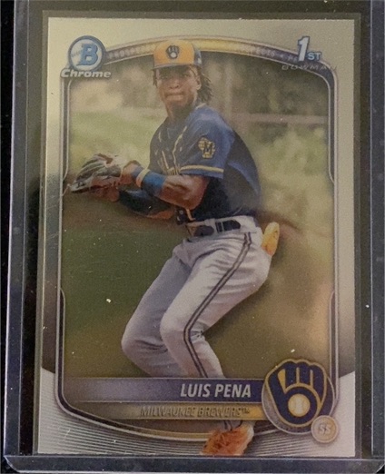 2025 Bowman Chrome Prospects #BCP-38 Luis Pena — front