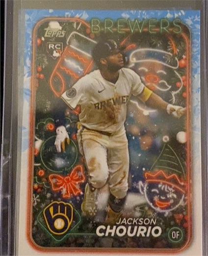2024 Topps Holiday #H119 Jackson Chourio — front