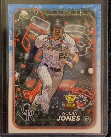 2024 Topps Holiday #H115 Nolan Jones — front