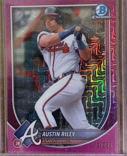 2025 Bowman Chrome #25 Austin Riley — front