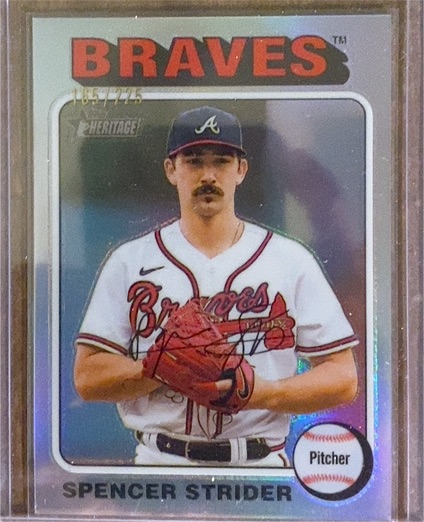 2024 Topps Heritage #443 Spencer Strider — front