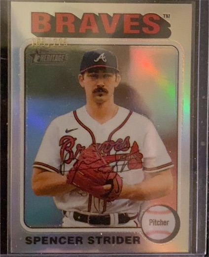 2024 Topps Heritage #443 Spencer Strider — front