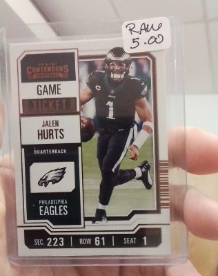 2023 Panini Contenders Game Ticket #81 Jalen Hurts — front