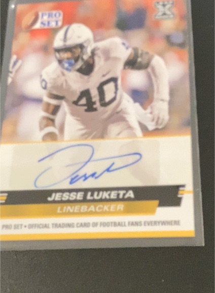 2022 Leaf Pro Set #JL1 Jesse Luketa — front