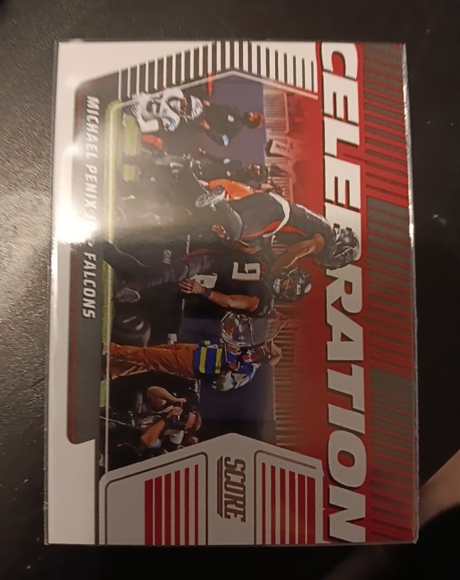 2025 Panini Score #C-MPE Michael Penix Jr Celebration — front