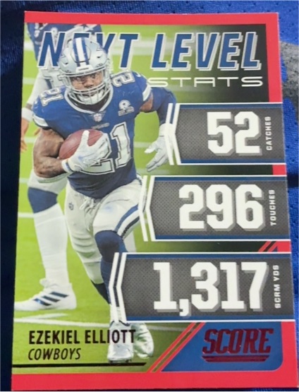 2021 Panini Score #NL18 Ezekiel Elliott — front