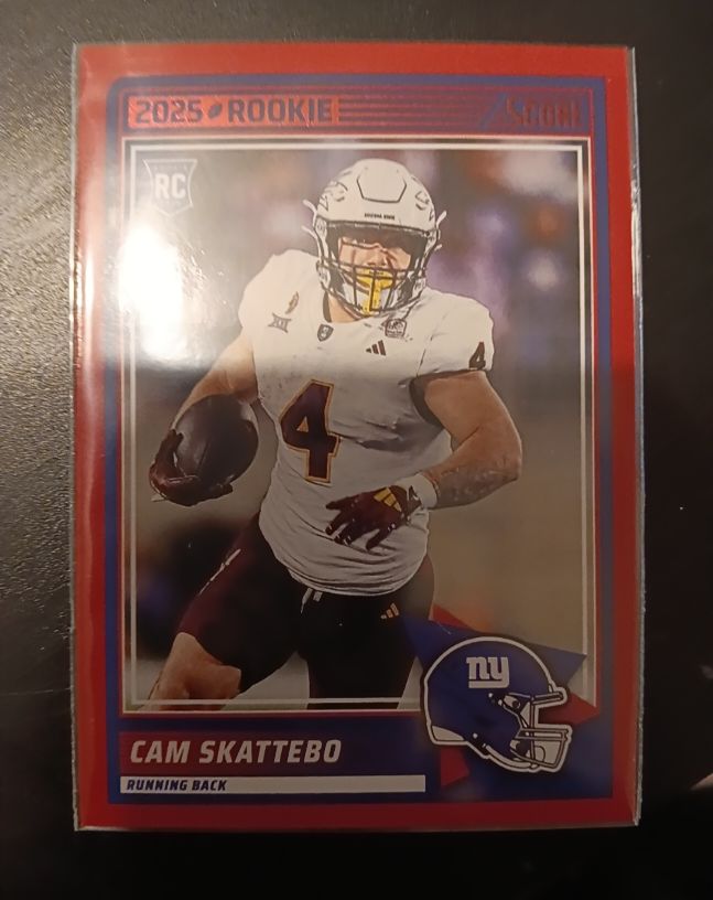 2025 Panini Score #1 Cam Skattebo — front