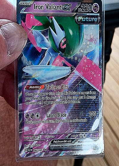 2023 Pokémon SV04: Paradox Rift #089 Iron Valiant ex — front