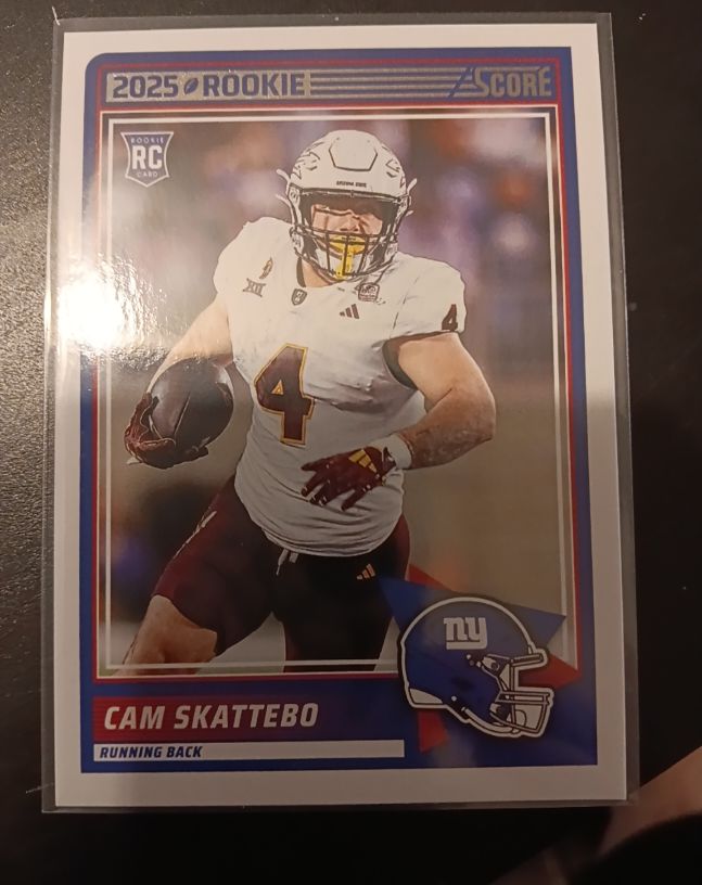 2025 Panini Score #1 Cam Skattebo — front