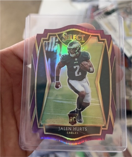 2020 Panini Select #150 Jalen Hurts Premier Level — front