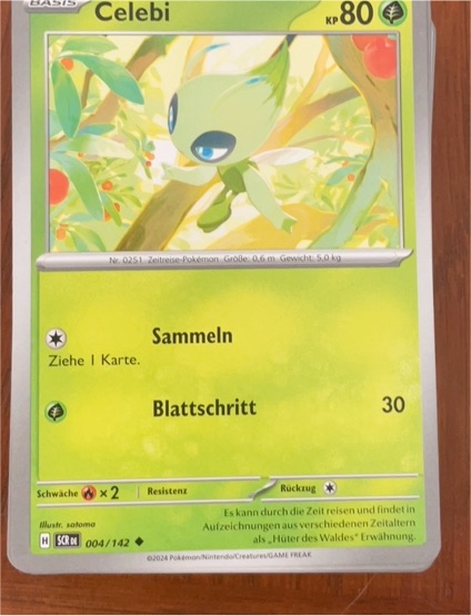 2024 Pokémon Scarlet & Violet: Stellar Crown #004 Celebi — front