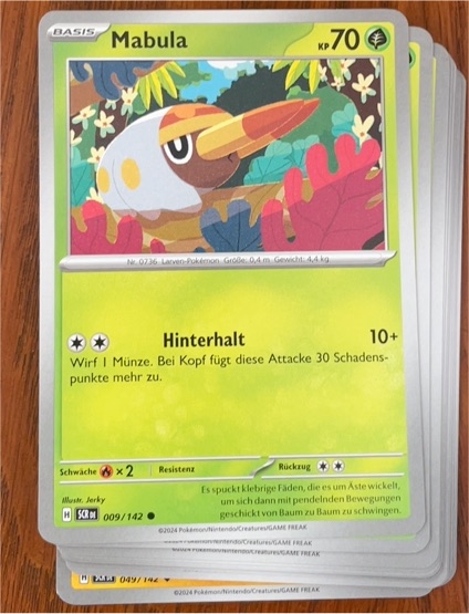 2024 Pokémon SV07 Stellar Crown #009 Mabula — front