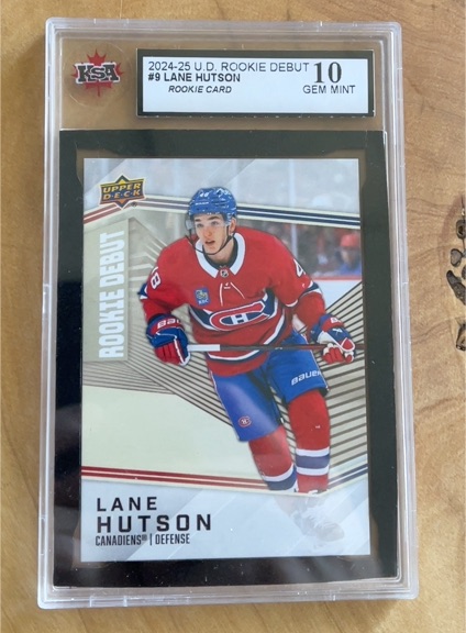 2024-25 Upper Deck Rookie Debut #9 Lane Hutson — front