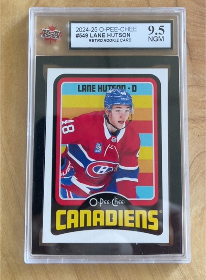 2024-25 O-Pee-Chee #549 Lane Hutson — front