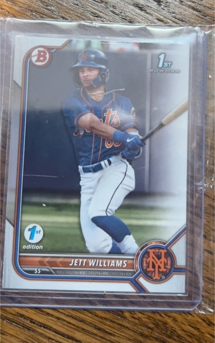 2022 Bowman Draft 1st Edition #BD-190 Jett Williams — front