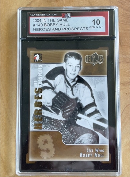 2004 In The Game #140 Bobby Hull Heroes and Prospects — front