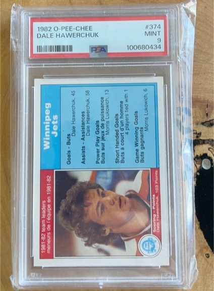 1982 O-Pee-Chee #374 Dale Hawerchuk — front