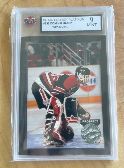 1991-92 Pro Set Platinum #252 Dominik Hasek — front