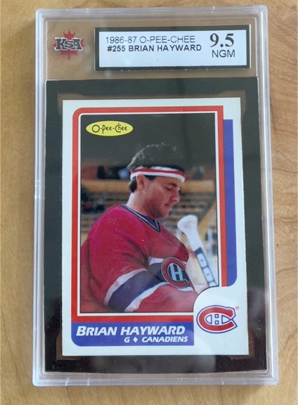 1986-87 O-Pee-Chee #255 Brian Hayward — front