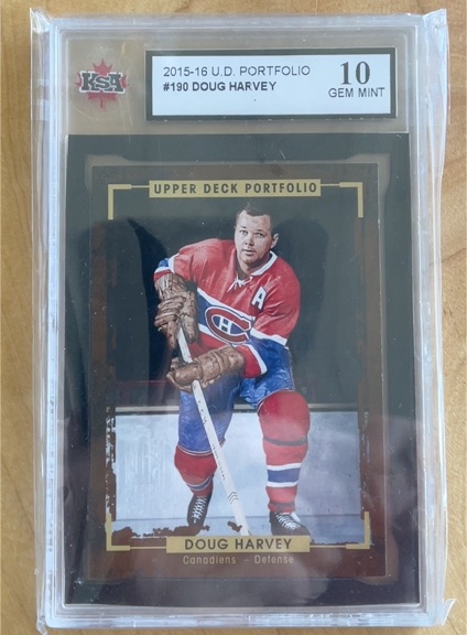 2015-16 Upper Deck Portfolio #190 Doug Harvey — front