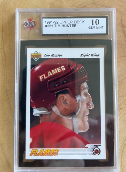 1991-92 Upper Deck #221 Tim Hunter — front