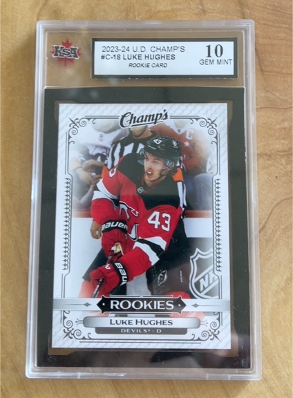 2023-24 Upper Deck Champ's #C-18 Luke Hughes — front