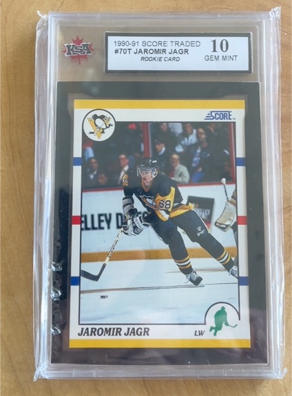 1990-91 Score Traded #70T Jaromir Jagr Rookie Card — front