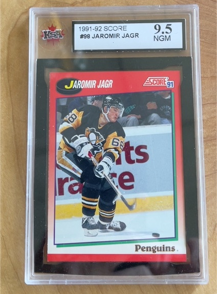1991-92 Score #98 Jaromir Jagr — front