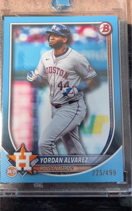 2025 Bowman #25 Yordan Alvarez — front