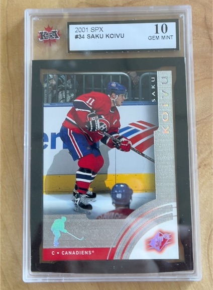 2001 SPX #34 Saku Koivu — front