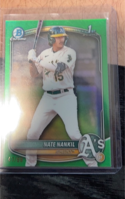 2025 Bowman Chrome #BCP-102 Nate Nankil — front